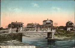 The Bridge to Club House Postcard