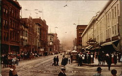 Second St. Davenport, IA Postcard Postcard Postcard