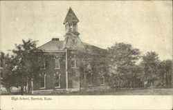 High School and Grounds Burrton, KS Postcard Postcard Postcard