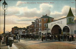 On the Boulevard Revere Beach, MA Postcard Postcard Postcard