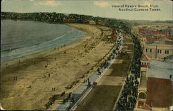 View of Beach from Nautical Gardens Tower Postcard