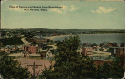 View of Beach from Beachmont Hill Revere, MA Postcard Postcard Postcard