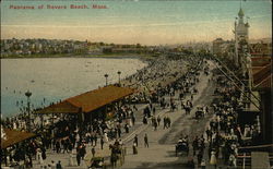 Panorama of Revere Beach Postcard