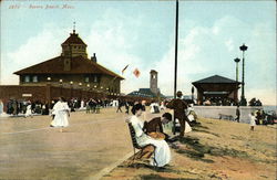 View of Beach Revere Beach, MA Postcard Postcard Postcard