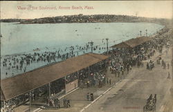 View of the Boulevard Revere Beach, MA Postcard Postcard Postcard