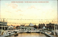 Water Basin Chutes, Wonderland Revere Beach, MA Postcard Postcard Postcard