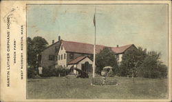 Martin Luther Orphans' Home - "Brook Farm" - West Roxbury Postcard