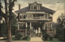 Home of Senator Edward J. Bromberg Roslindale, MA Postcard Postcard Postcard