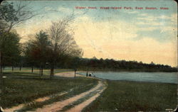 Water Front at Wood Island Park Boston, MA Postcard Postcard Postcard