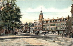 Central Square, East Boston, Mass. Postcard