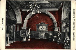 The Red Room at Keith's Theatre Boston, MA Postcard Postcard Postcard