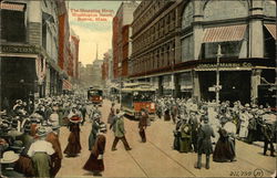 The Shopping Hour, Washington Street Postcard