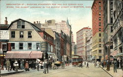 Washington Street Boston, MA Postcard Postcard Postcard