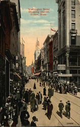 Washington Street, Shopping District Boston, MA Postcard Postcard Postcard