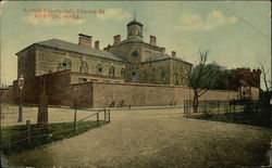 Suffolk County Jail, Charles St Boston, MA Postcard Postcard Postcard