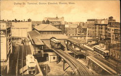 Dudley Street Terminal, Elevated Postcard