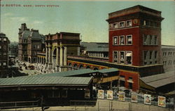 Bird's Eye View of North Station Boston, MA Postcard Postcard Postcard