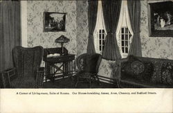 A Corner of Living Room, Suite of Rooms Boston, MA Postcard Postcard Postcard