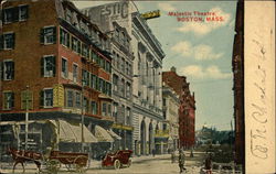 Street View of Majestic Theatre Boston, MA Postcard Postcard Postcard