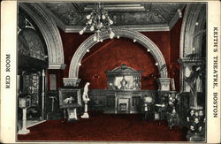 The Red Room at Keith's Theatre Postcard