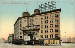 Street View of Castle Square Theatre Postcard