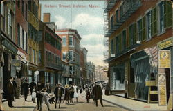 Salem Street Boston, MA Postcard Postcard Postcard