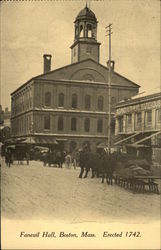 Faneuil Hall - Erected 1742 Postcard