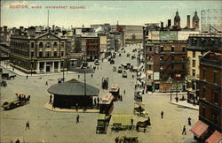 Bird's Eye View of Haymarket Square Postcard