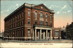 Relief Station at Haymarket Square Postcard