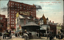 Busy Scollay Square Boston, MA Postcard Postcard Postcard