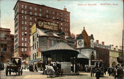 Busy Scollay Square Postcard