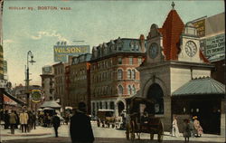 Busy Scollay Square Postcard