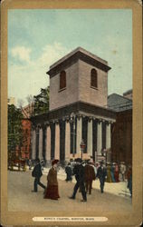 Street View of King's Chapel Boston, MA Postcard Postcard Postcard