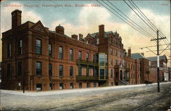 Childrens Hospital, Huntington Ave. Postcard