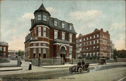 Main Entrance and Nurses Home - City Hospital Postcard