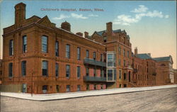 Street View of Children's Hospital Postcard