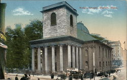 Street View of King's Chapel Postcard