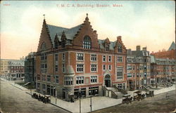 Bird's Eye View of YMCA Building Boston, MA Postcard Postcard Postcard