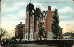 Street View of Carney Hospital Boston, MA Postcard Postcard Postcard