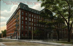 Franklin Square House (for Women Exclusive) Newton Street Boston, MA Postcard Postcard Postcard