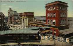 Bird's Eye View of North Station Boston, MA Postcard Postcard Postcard