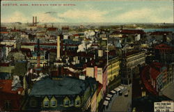 Bird's Eye View of City Postcard