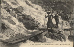 Cascade du Nant-Blanc a la Mer de Glace Postcard