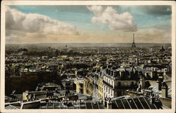 Vue Prise de Montmartre Paris, France Postcard Postcard