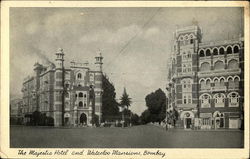 The Majestic Hotel and Waterloo Mansions, Bombay Postcard