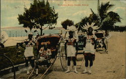 Ricksha Boys South Africa Postcard Postcard