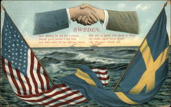 Sweden - Hands Across the Sea Postcard