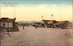 Street Scene at Tiajuana Postcard