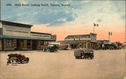 Main Street Looking North Postcard