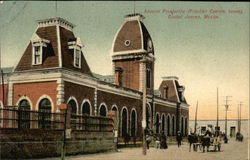 Frontier Customs House, Juarez Mexico Postcard Postcard